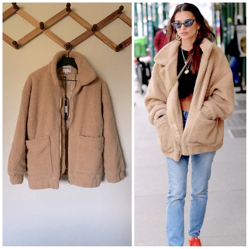 I.AM.GIA Pixie Teddy Jacket - sable - Xs